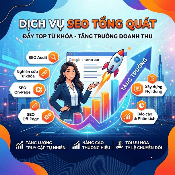 Dịch vụ SEO tổng thể giúp duy trì doanh thu và tối ưu tăng trưởng lợi nhuận